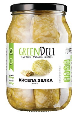 <strong  style="color:#96C941">КИСЕЛА ЗЕЛКА<br/>ЛИСТ</strong>