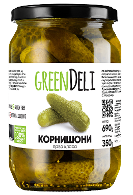 <strong  style="color:#96C941">КОРНИШОНИ </strong> <br/> ПРВА КЛАСА